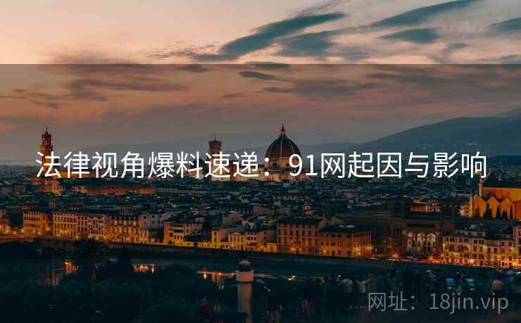 法律视角爆料速递：91网起因与影响