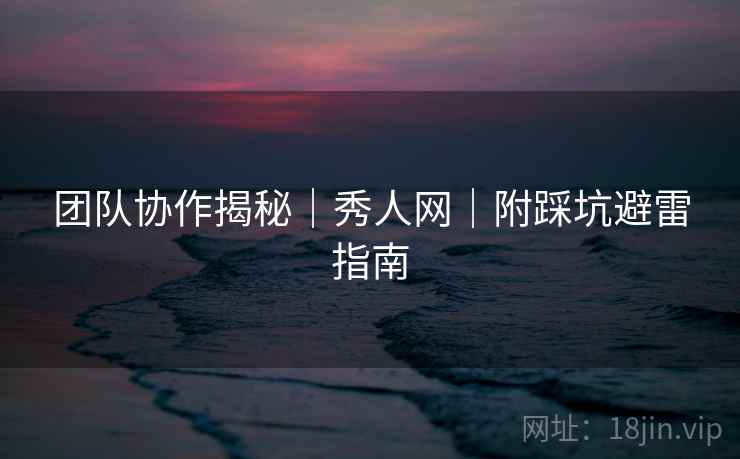 团队协作揭秘｜秀人网｜附踩坑避雷指南  第1张
